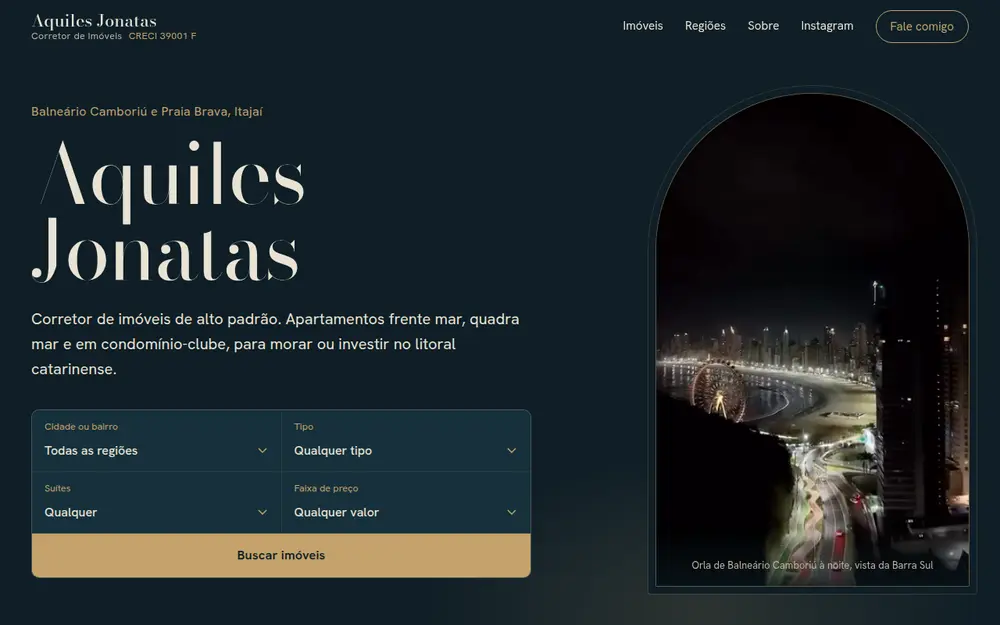 Site Aquiles Jonatas