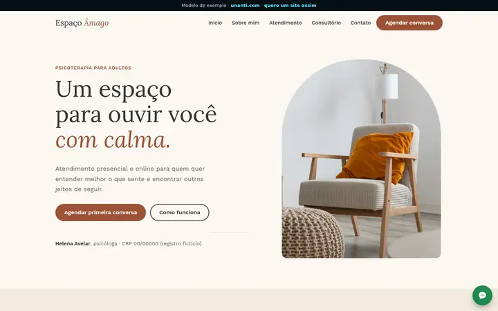 Modelo: Espaço Âmago Psicologia