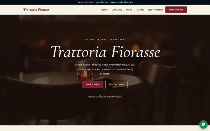 Template: Trattoria Fiorasse